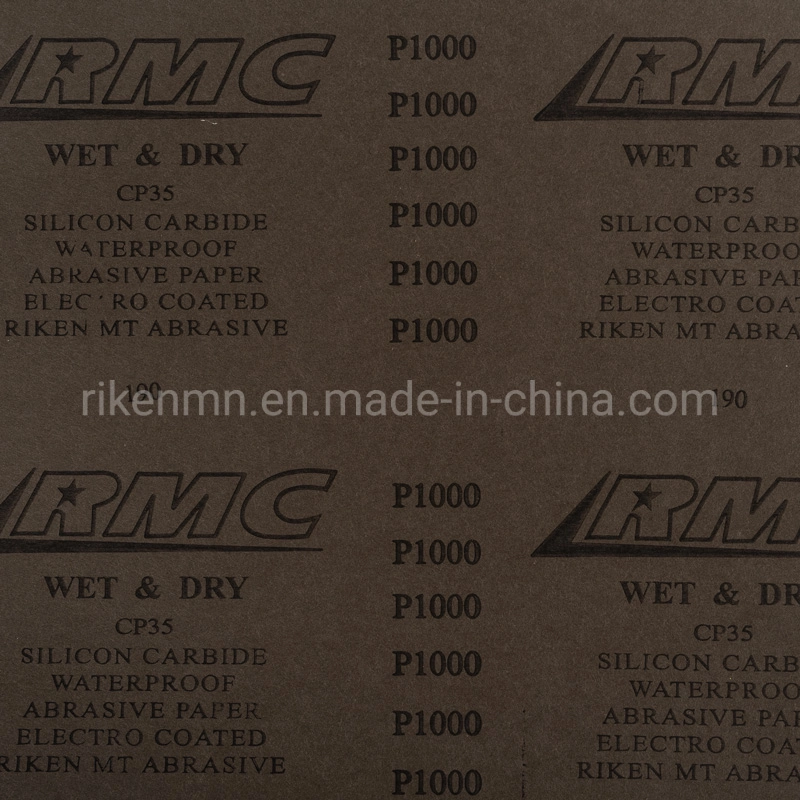 Water Sanding Paper Silicon Carbide for Paints, Mechanical Components