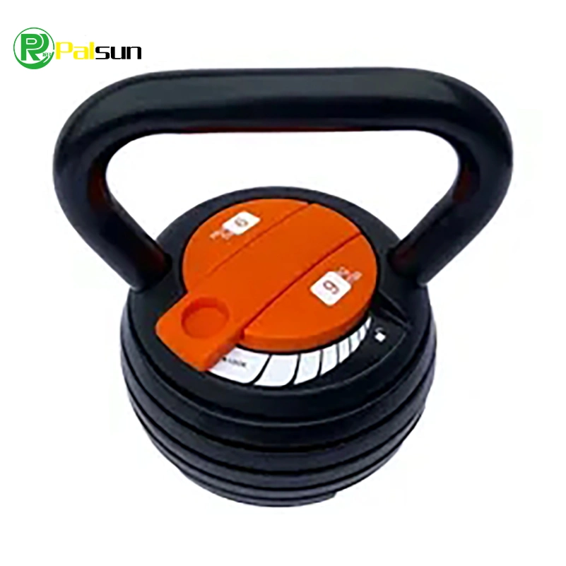 Factory Supply Home Fitness Equipo de gimnasio Hervidor de hierro fundido Bell Juego de pesas ajustable para la competencia Kettlebell