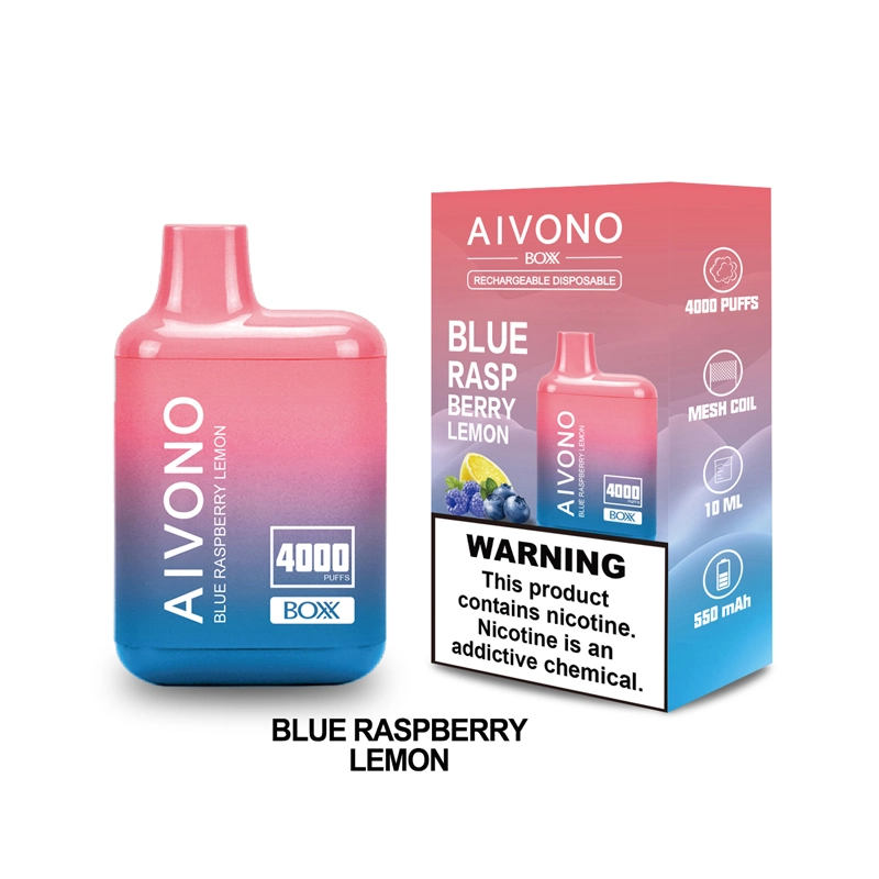 Aivono Disposable Chargeable Factory Wholesale Vape Pen E- Cigarette Aim Boxx 4000puffs 10 Flavors Newest Vaporizer Atomizer OEM