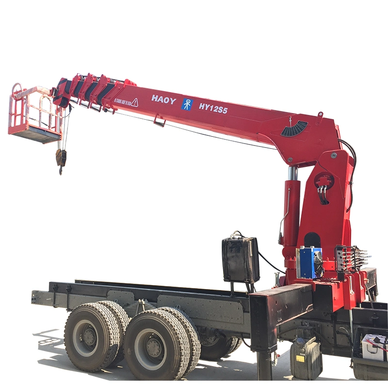 China Made 12 Ton Hydraulic Truck Crane Mounted Lifting