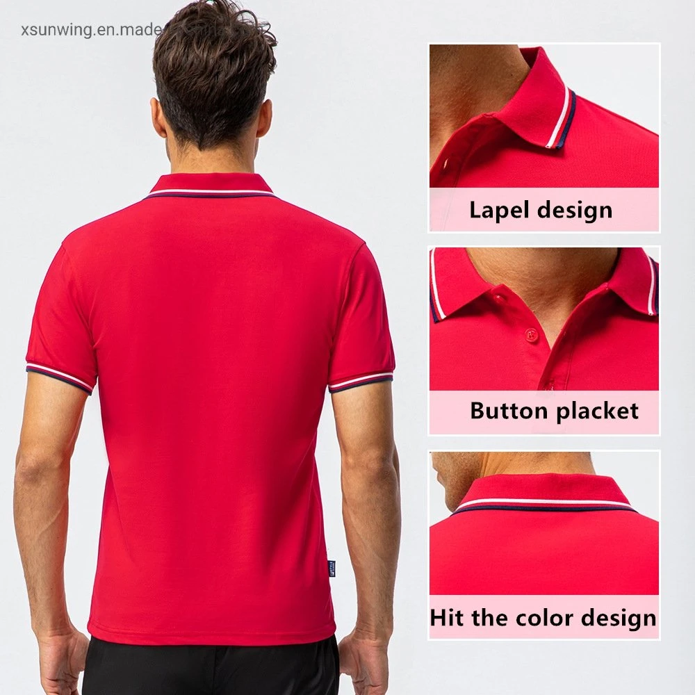 Xsunwing Manufacturer Direct Sale Cotton Polo T Shirts Unisex Men Women Clothes Custom Logo Printing Embroidery Gym Wear Made in Original Factory