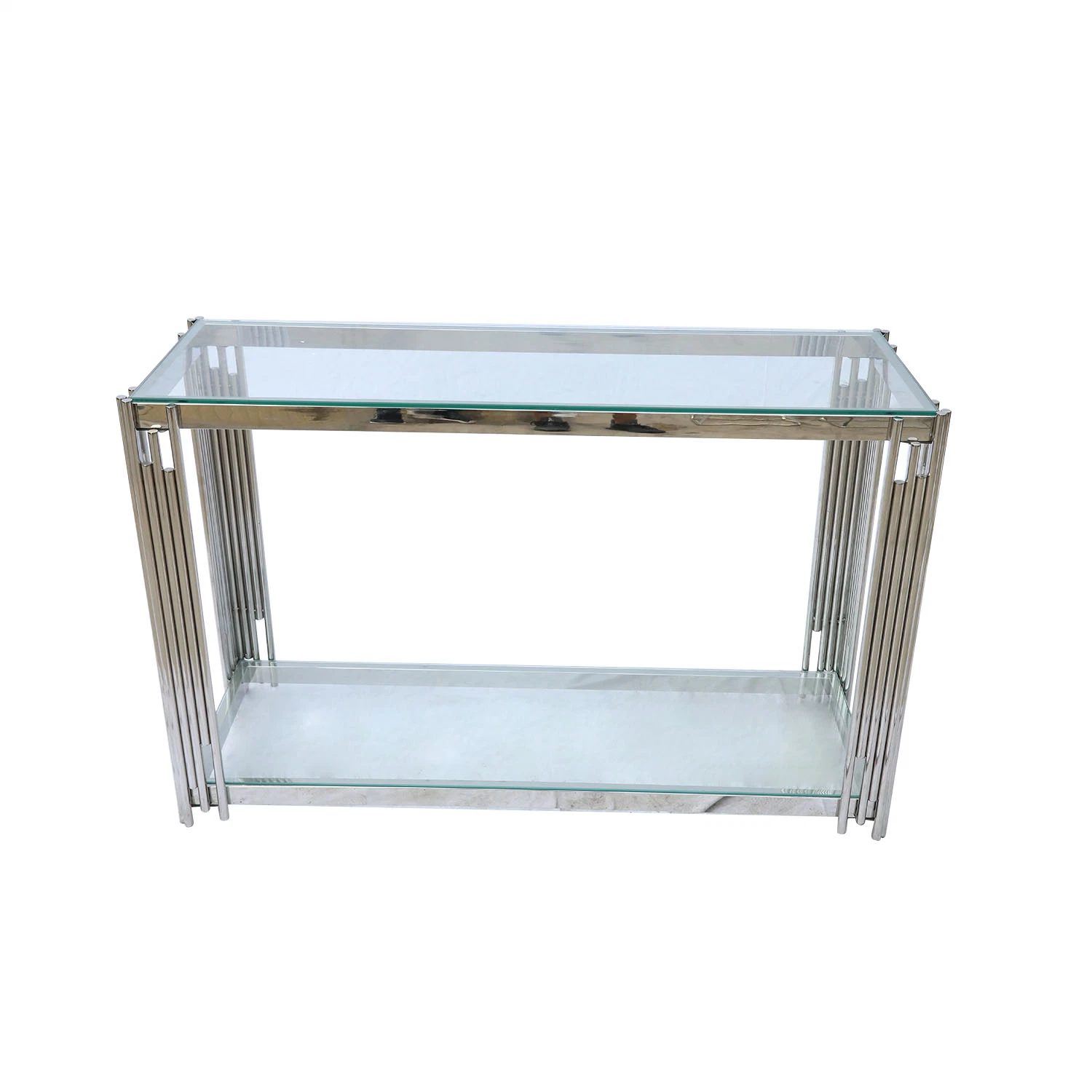 Wholesale/Supplier Smart Design Modern Style Glass Console Table Metal Base Hallway Living Room Furniture