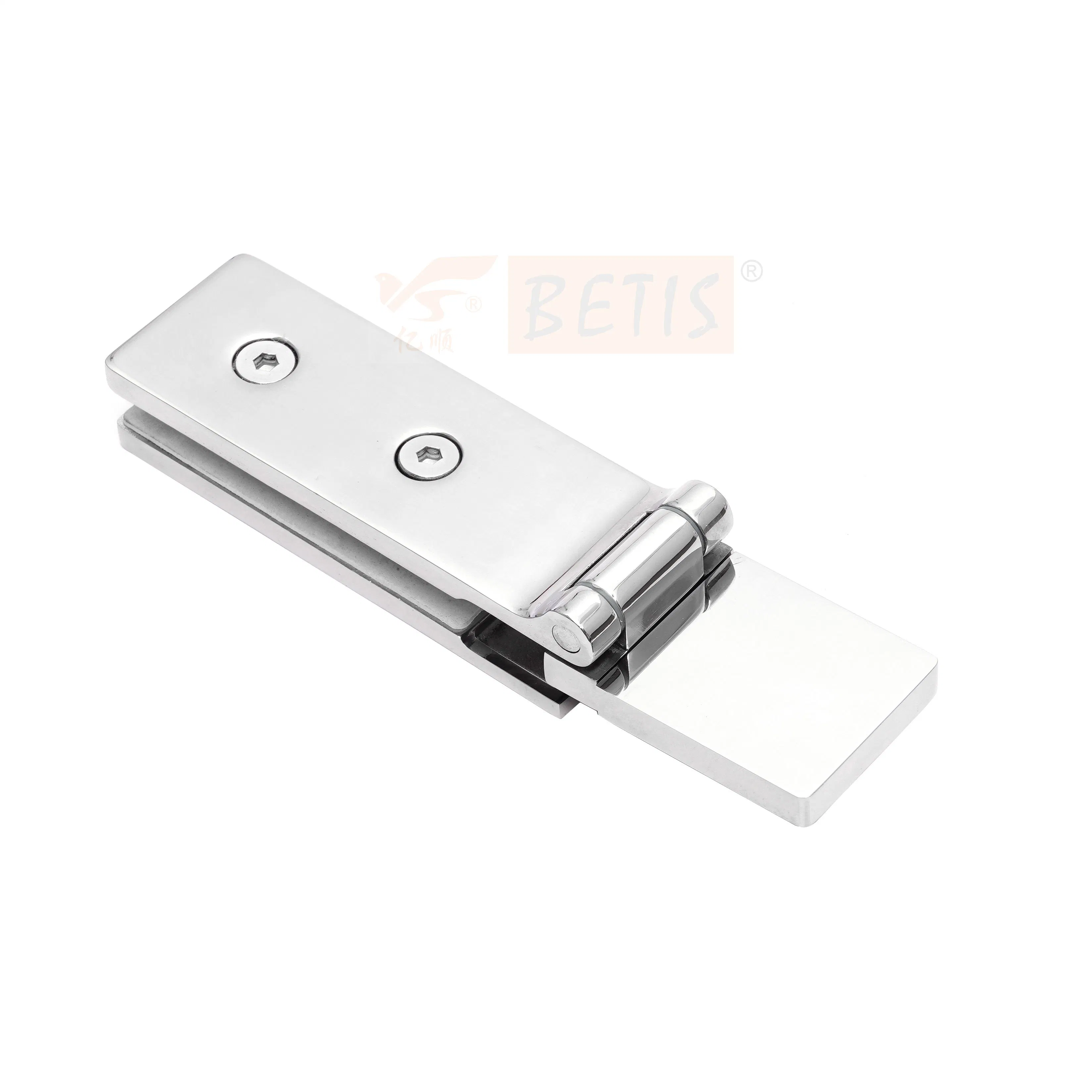 Baño Ducha-Enclosure hardware de puerta In-Swing 180 grados fuerte-Duty Wall-Mount Bisagra