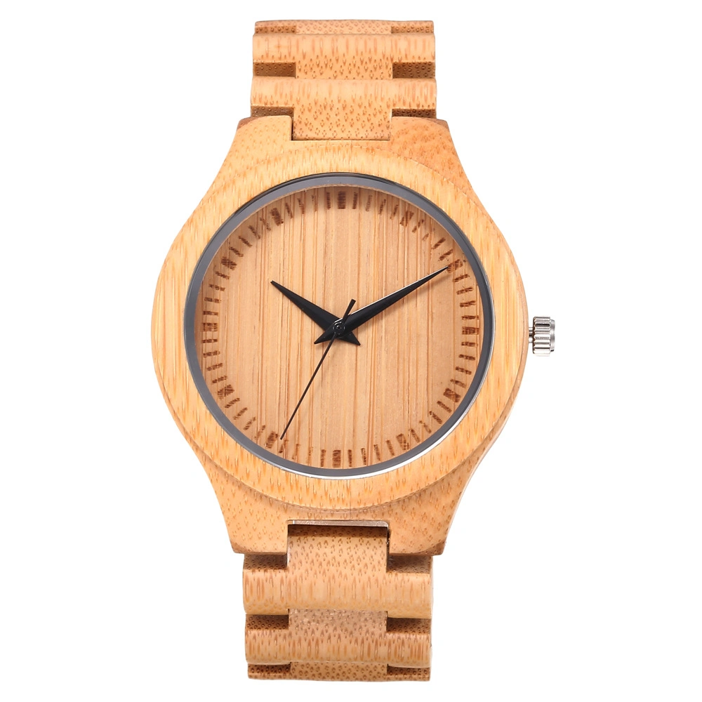 Logotipo personalizado de madera de bambú Ver Mens relojes a granel