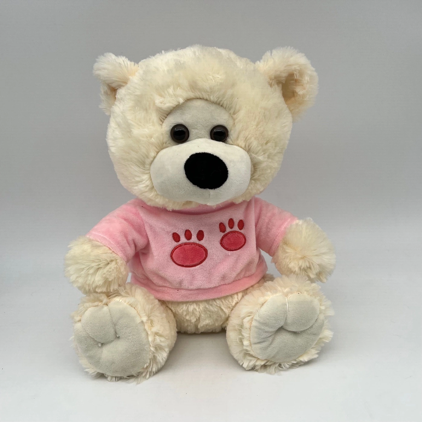 Gros nounours en peluche douce pour enfant personnalisé avec un animal en peluche / jouet en peluche avec une poupée haut de gamme mignonne Teddy Bear avec un cœur rouge d'amour.