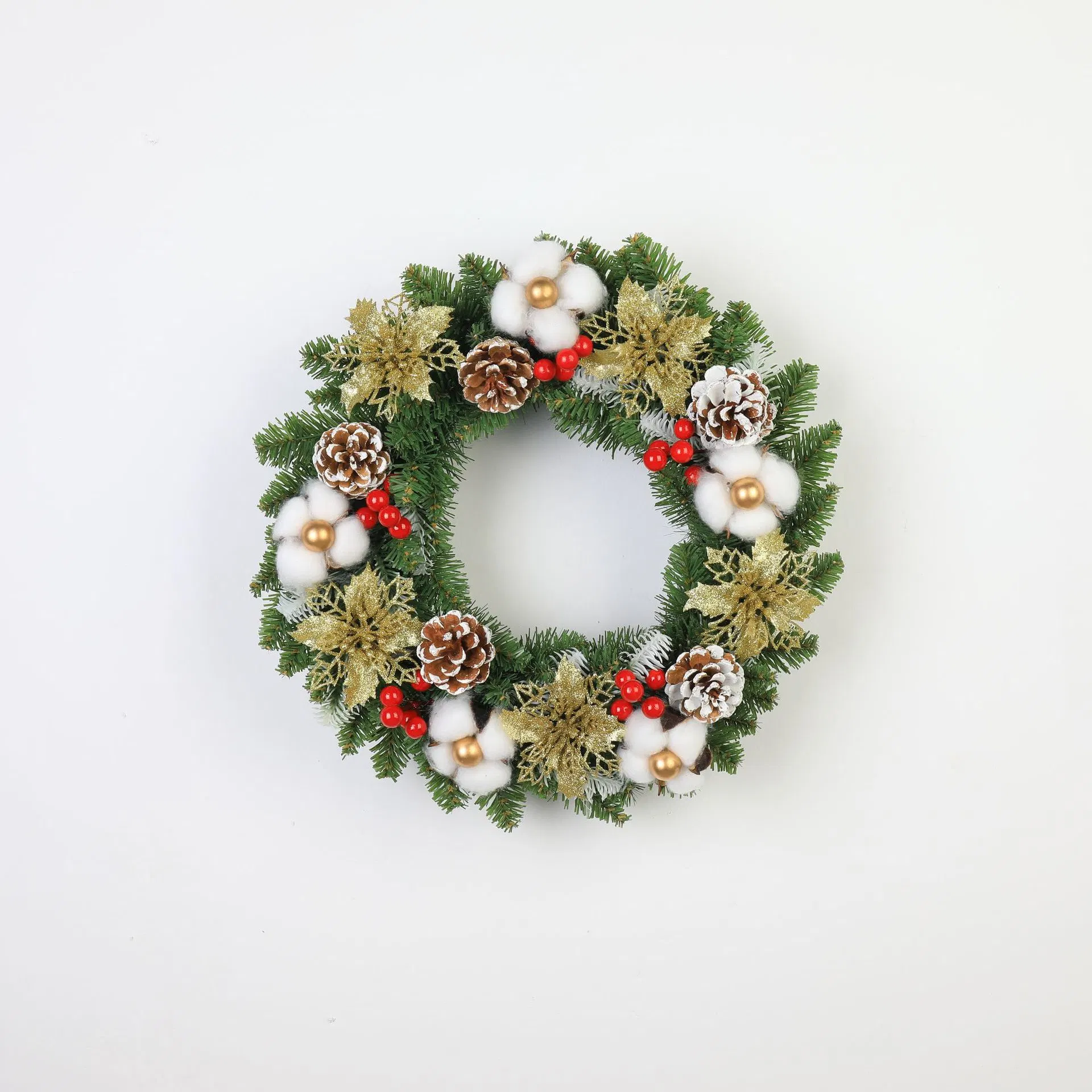 Simulation Christmas Garlands Wreath Window Door Hanging Mall