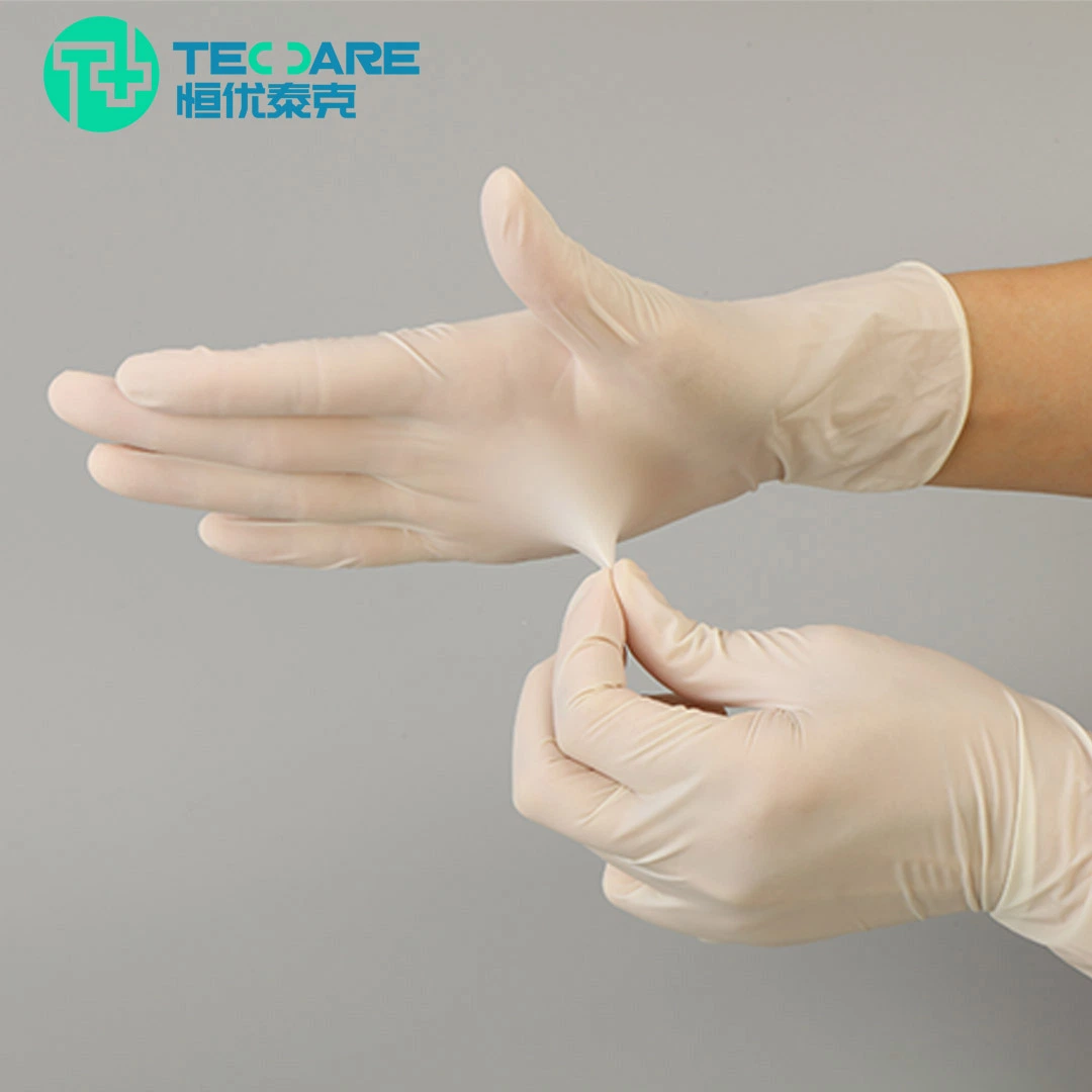 Factory Wholesale/Supplier Disposable Rubber Examination Glove Latex Work Gloves