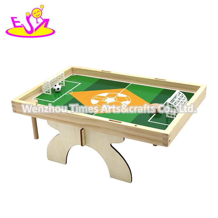 Mesa de Futebol Mini Mesa de Madeira de Futebol Interior 2 em 1 Jogo e tabuleiro de Xadrez para Crianças W01A471