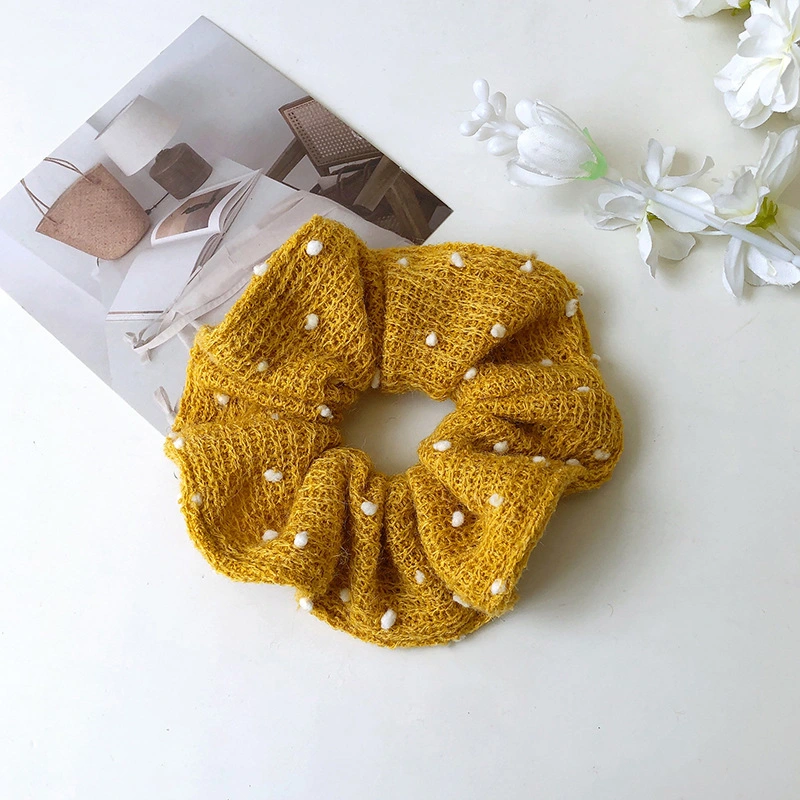 Hair Circle Retro Hair Rope Polka DOT Hair Band Knitting Hair Accessories