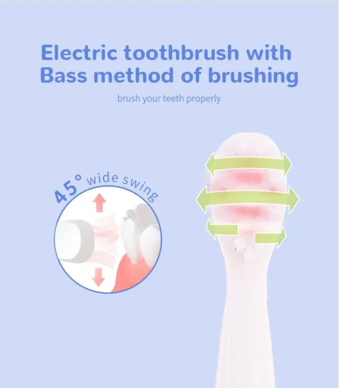 Kids Ultrasonic Toothbrush for Oral Care Rechargeable Toothbrush