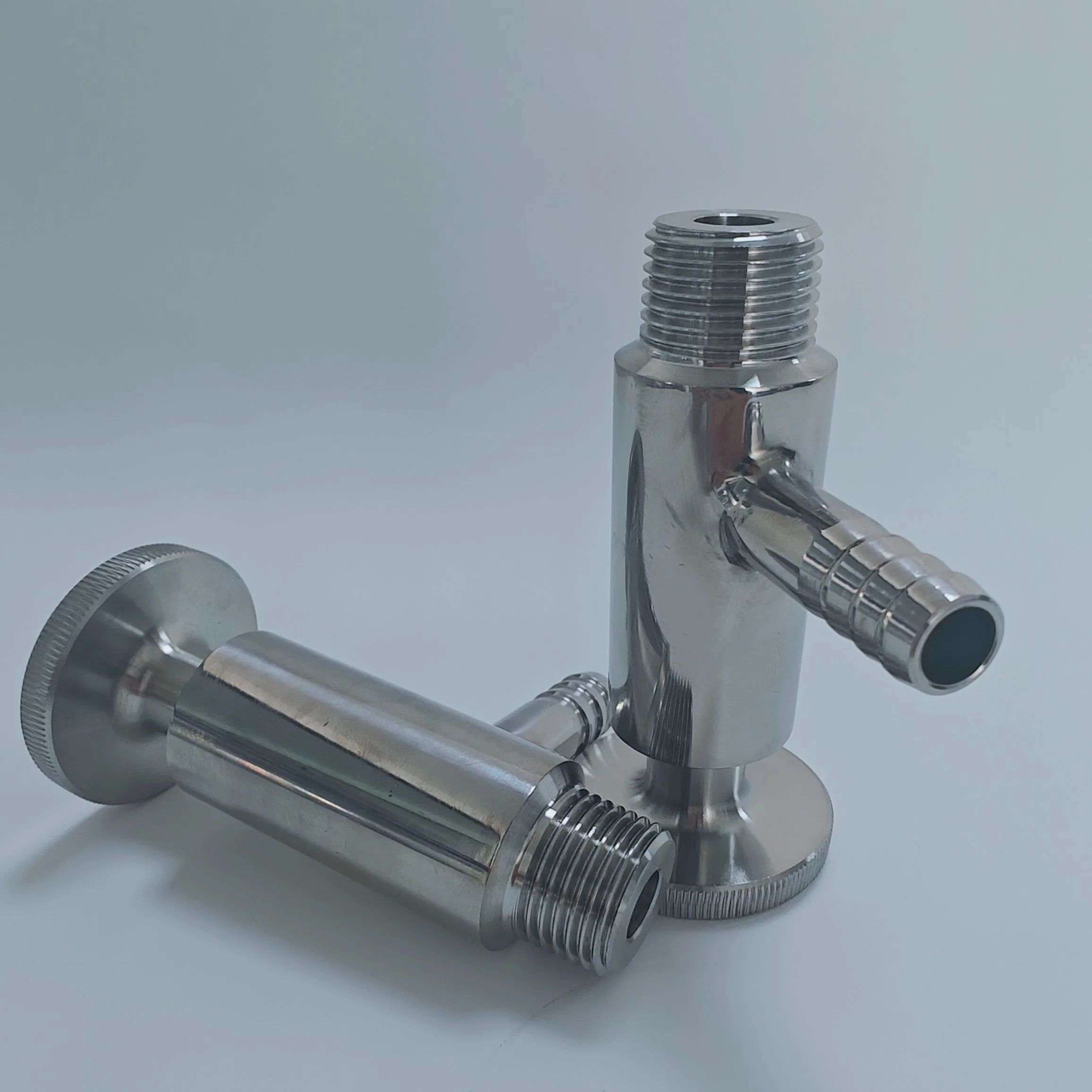 304 Stainless Steel Sanitary Quick-Fit Wine Sample Valve Aseptic Ss Tri Try Clamp/Male Thread Sampling Valve Sample Cock Valve