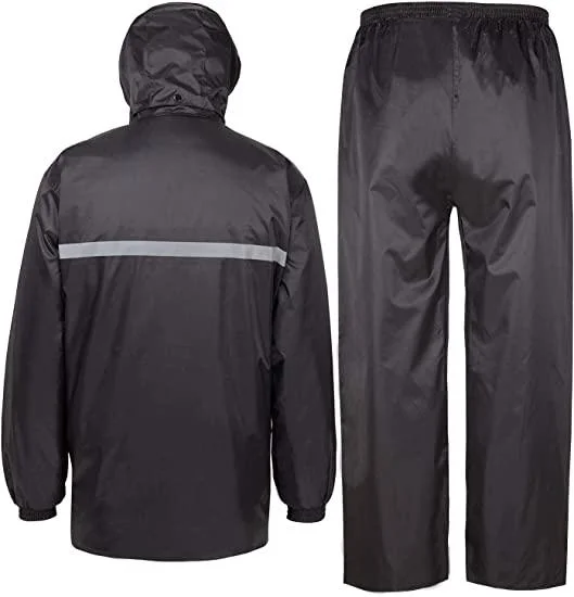 New Style Cheap Single-Person Rainwear for Adult Waterproof Polyester PVC Rainsuit