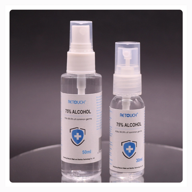 Portable 75% Ethanol Spray Skin Disinfectant 100ml Alcohol Spray