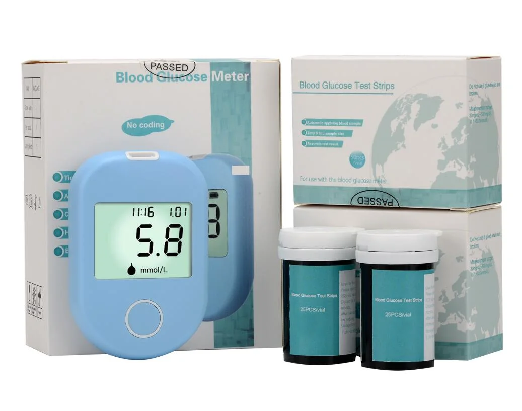 Blood Glucose Meter Medical Device for Measuring Blood Sugar Glucometer