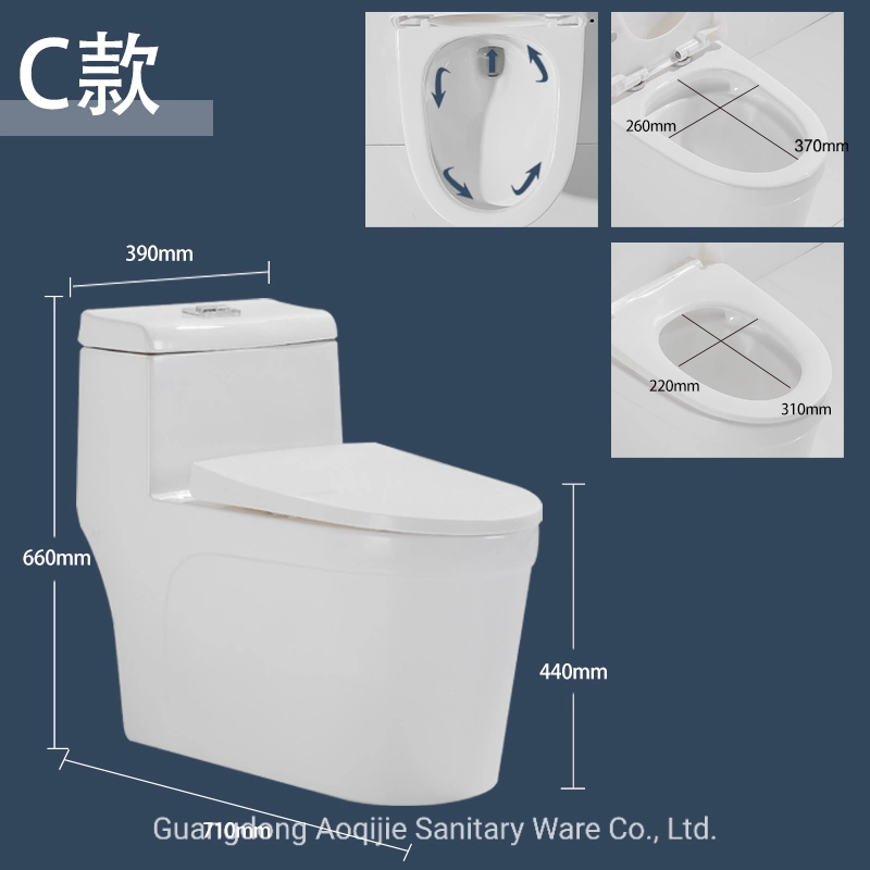 Modern Style Easy to Clean Glazed Different Models Glossy White Colored Toilet Bowl Ceramic Water Closet Wc Toilet Set High and Short Shape S/P Trap OEM Brand