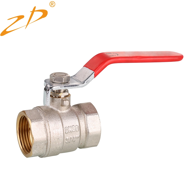 1/2"-2" F/M Bsp Pn40 ISO 9001 OEM/ODM Nickel Plating Brass Ball Valve