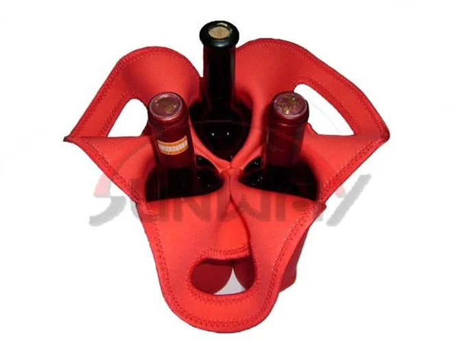 Neoprene 6-Pack Beer Bottle Tote Bag, Bottle Cooler Bag (BC0054)