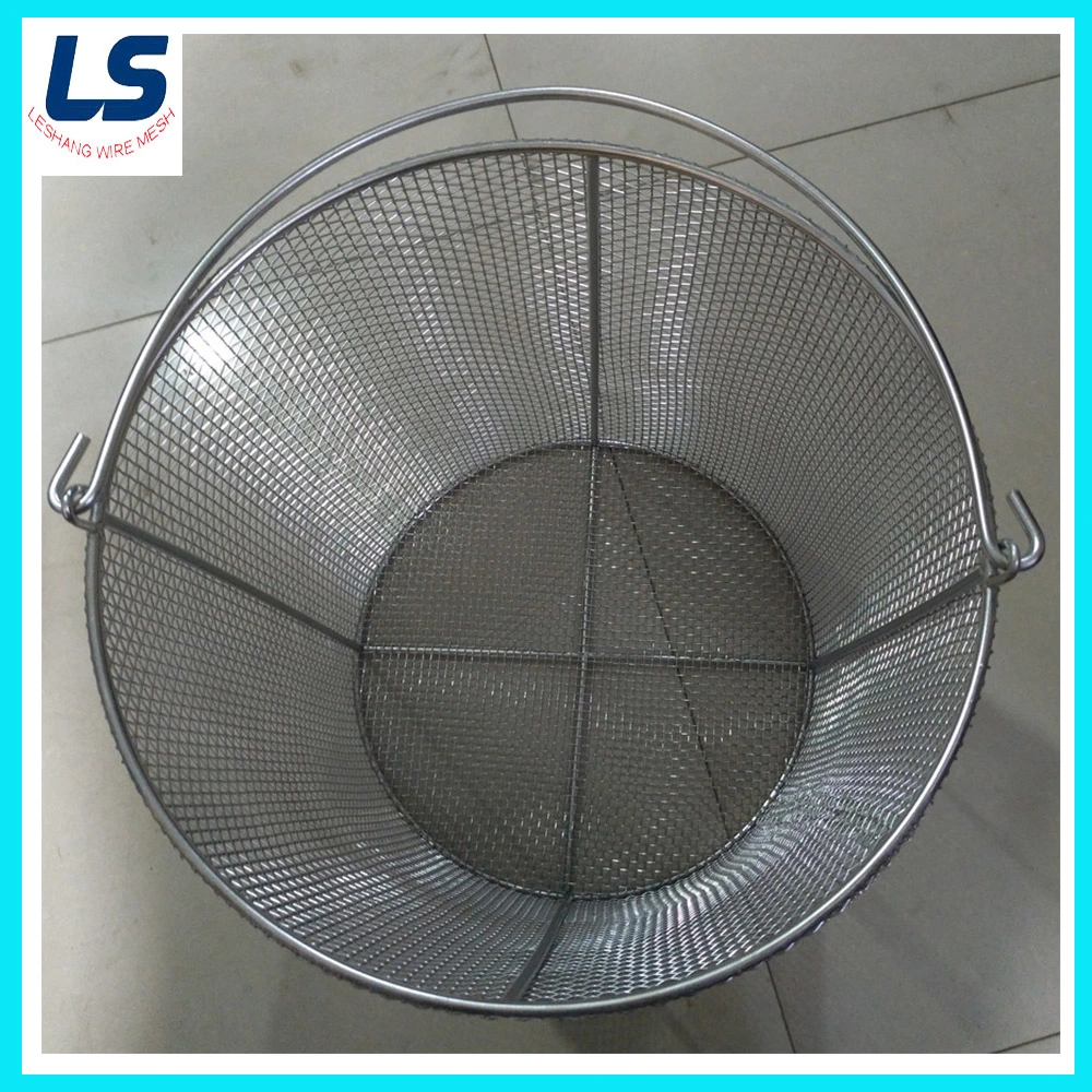 Cylindrical Stainless Steel SS304 Disinfect Wire Mesh Basket