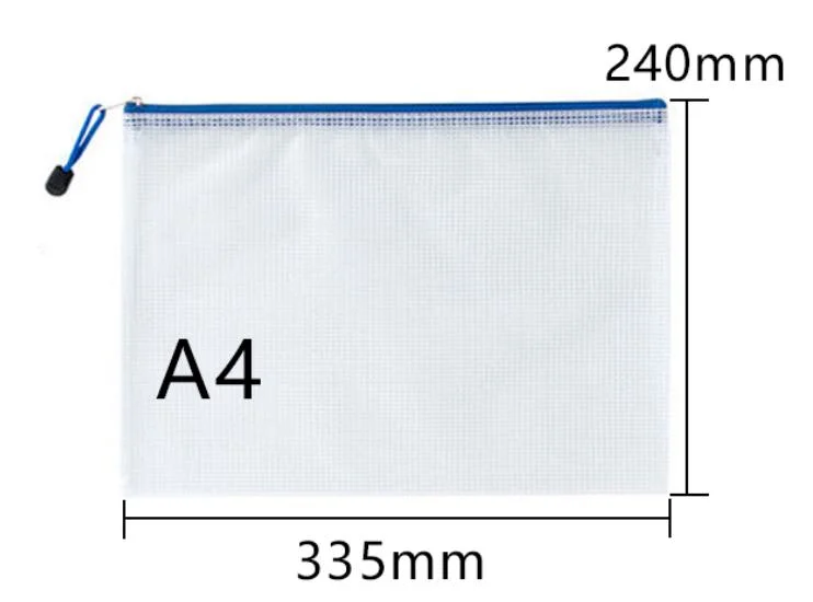 14c Mesh Zipper Pouch Zipper Bags, Puzzle Bag A4 Letter Size File Pocket, Zipper File Bags for School and Office Supplies