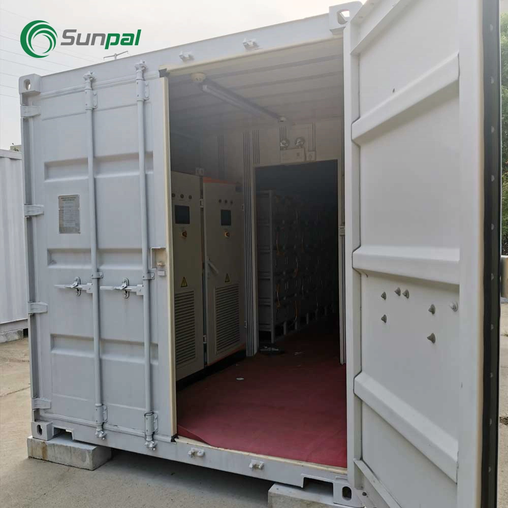 Ess Sunpal 1 Mw de larga duración de 2 MW de energía comercial de la batería de almacenamiento de solución de sistema de contenedor de Cotización