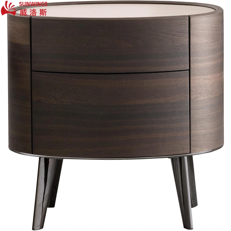 Nordic Unique Design Solid Wood Night Table Furniture for Bedroom