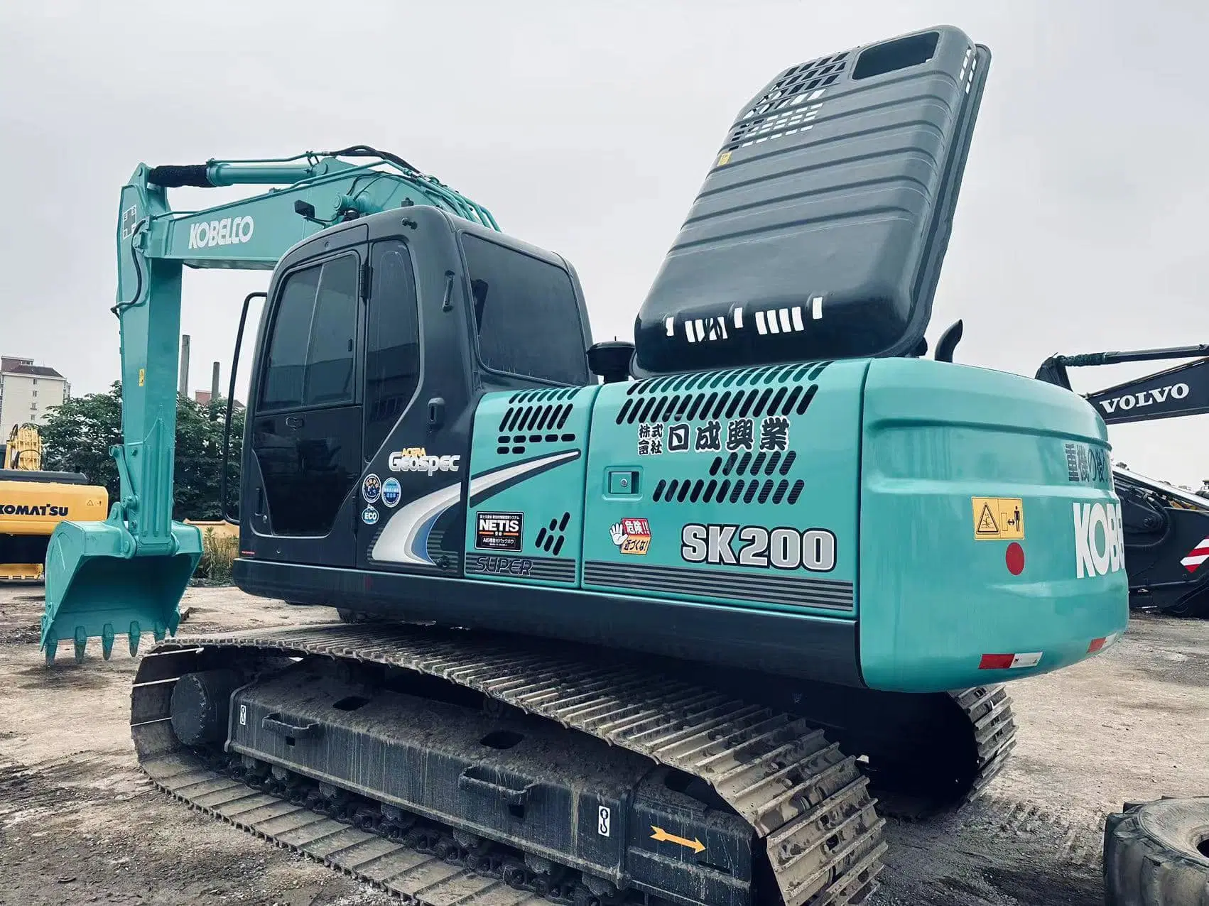 Gebrauchte Kobelco Crawler Excavadora USADA 20t SK200 Excavadoras Usadas en China SK200-8 Sk210 Baumaschinen zum Verkauf