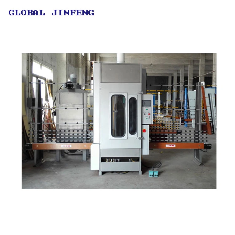 Jfp2500 Vertical Auto Glass Sandbalsting Machine Art Glass Equipment with Air Compressor