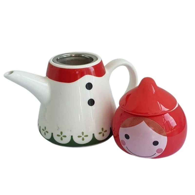 Japan Beatiful Girl Ceramic Teapot Set with Cup