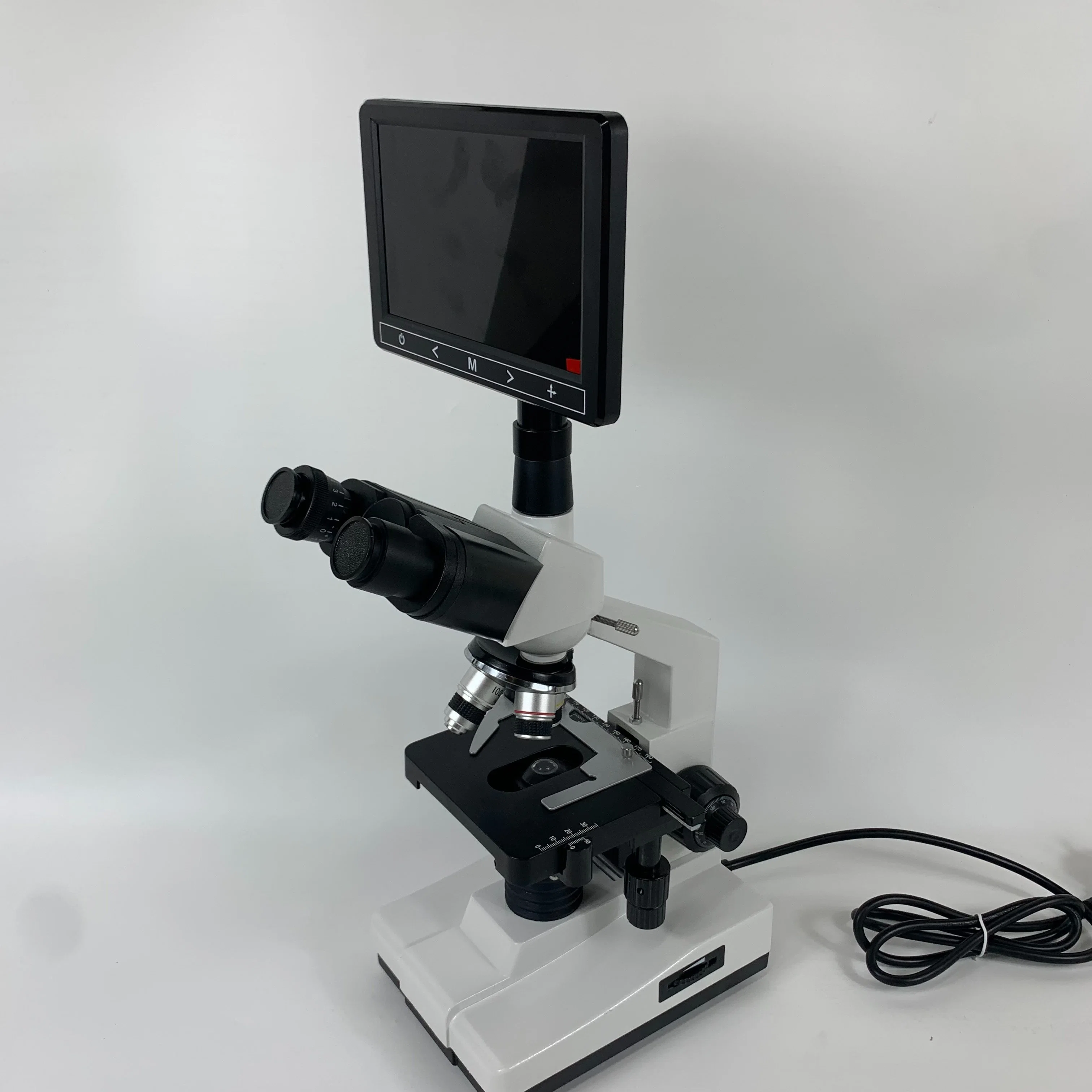 1600X Resolution Medical Instrument Trinocular Microscope for Basic Customization Xsp-100sm+Screen