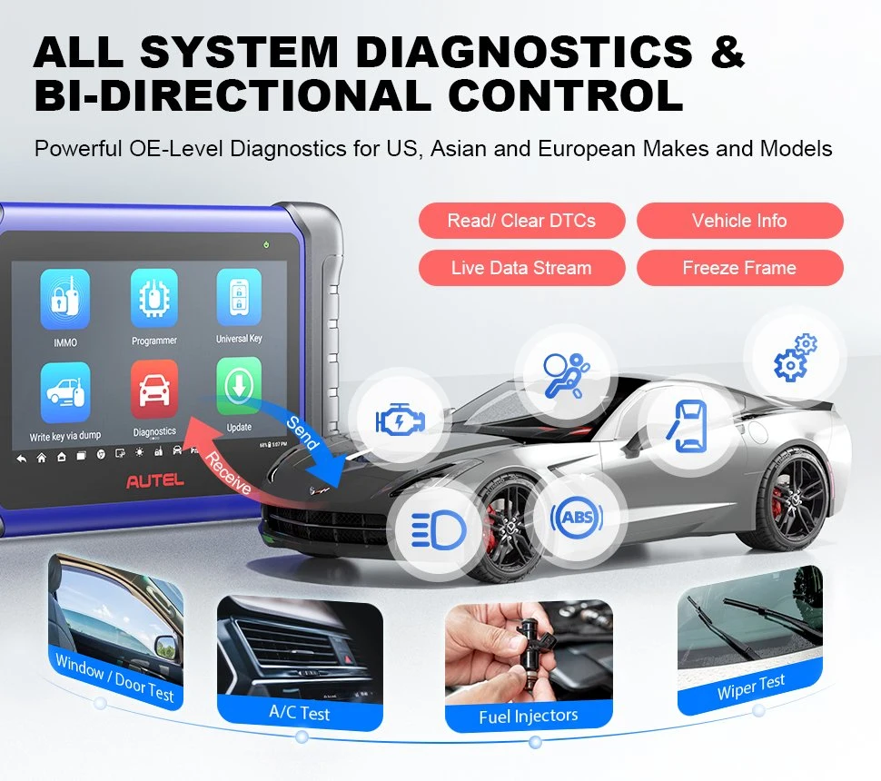 Advanced Autel Maxiim IM508s'IM508 Voitures programmeur clés immo outil de diagnostic de programmation Escaner Auro Otosys im100