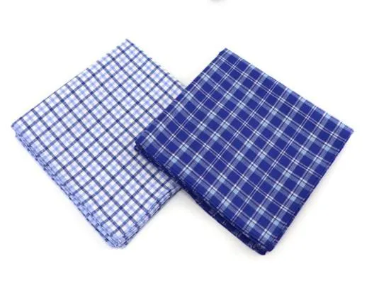 High quality/High cost performance  Hanky Men Striped Printing 100% Cotton Handkerchief