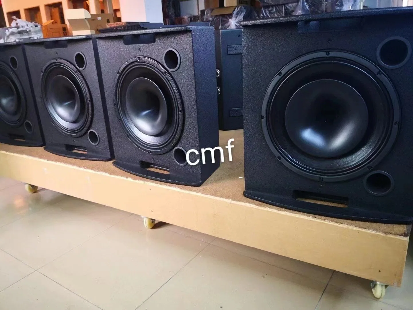 15-Inch Professional Coaxial Stage Monitor Speakers Powerful Full-Frequency Audio Speaker Equipment for Live Performances