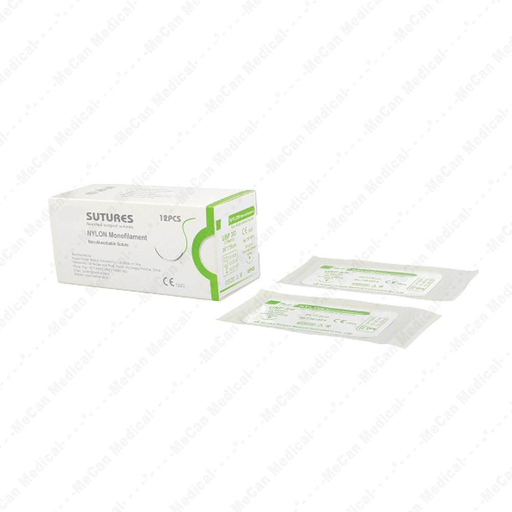 Customized Non Absorbable Customizable Mecan Threads Prolene Fiber &ntilde; Winre/Tape Surgical Suture 6.0