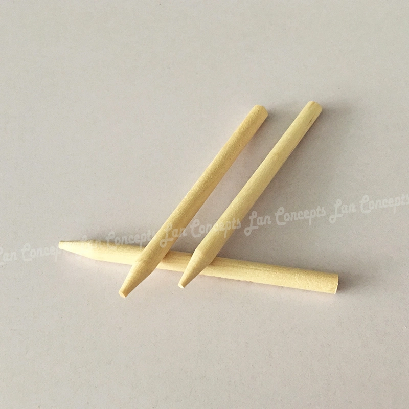 3.8mmx114mm Manicure Cleaning Wood Stick Nail Care Tools Nail Art Round Wooden Stick