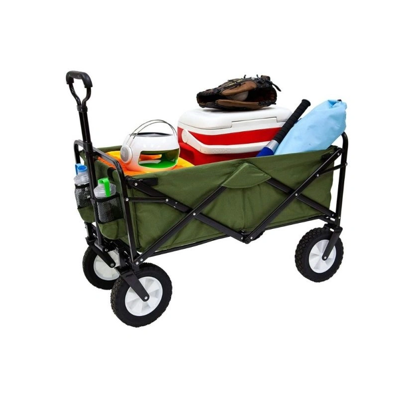 150 Pound Capacity Outdoor Camping Garden Utility Wagon Yard Cart Transport Cart 90kg / 198 Lbs Max Load, for Outdoor/Festivals/Camping