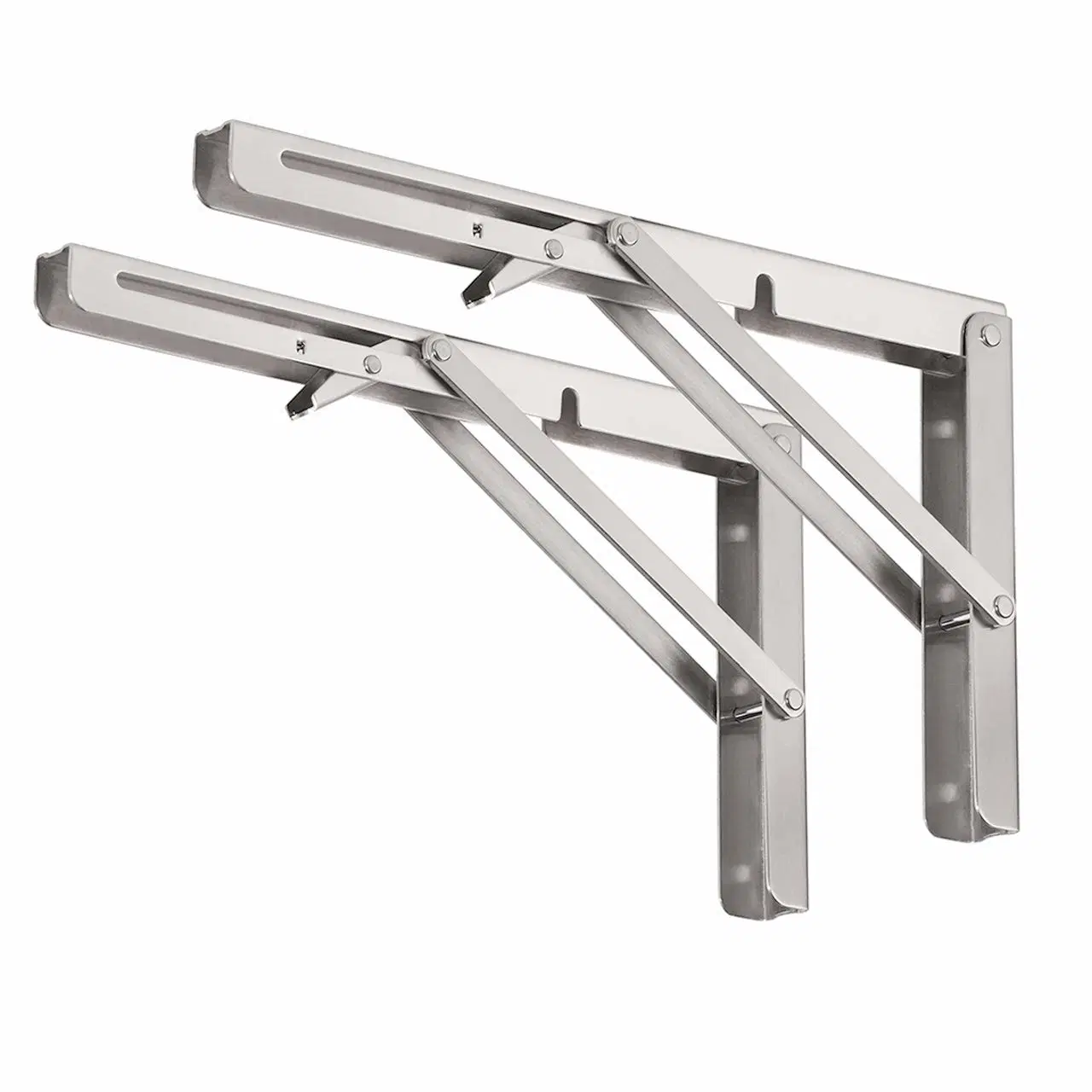 Jh-Mech Metal L Foldable Drop Down Corner Folding Shelf Bracket