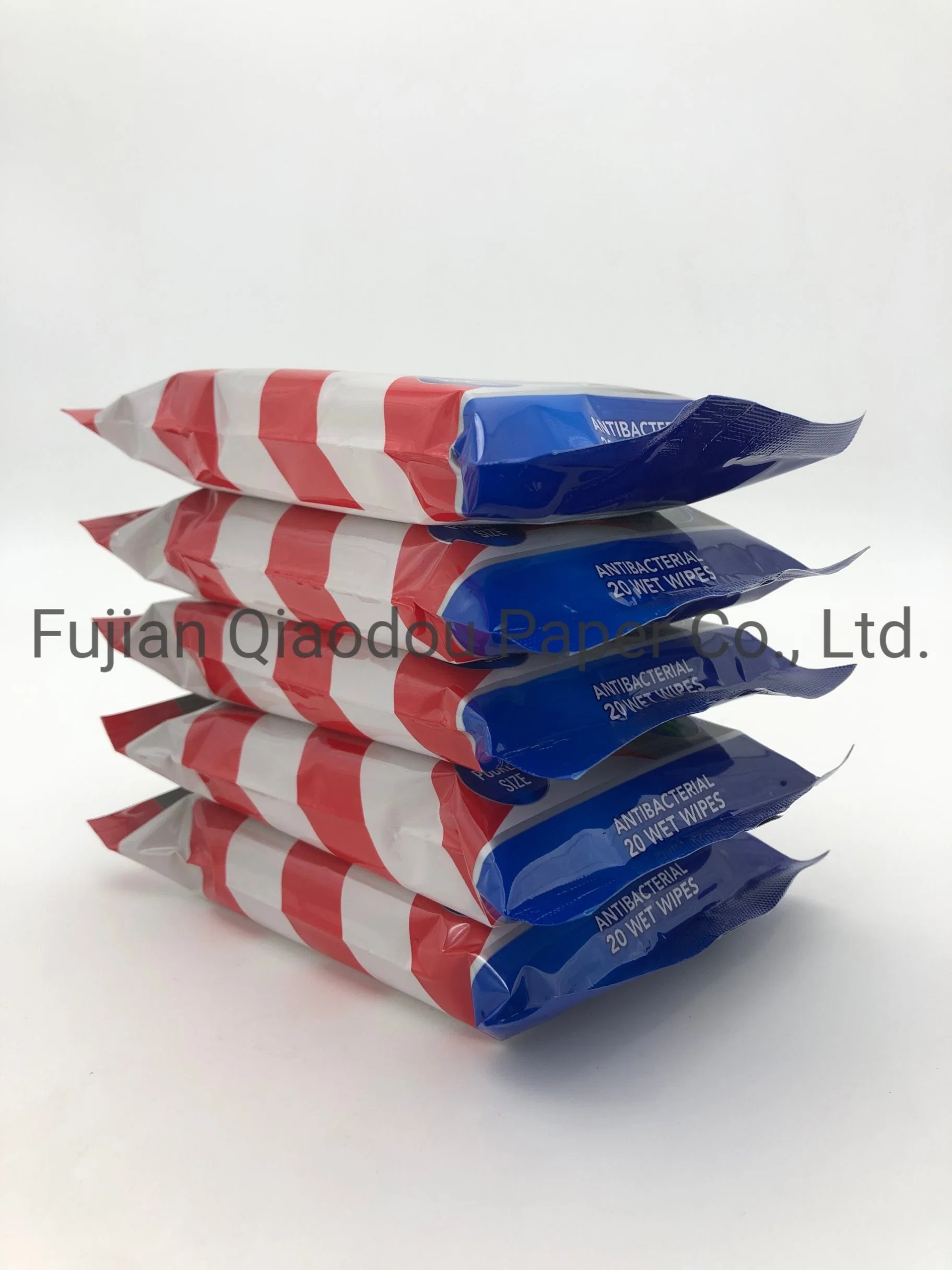 China Qiaodou Manufacturer 75% Alcohol Portable Cleaning Wet Wipes Disinfectant Wipes Antibacterial Cleaning Wipes