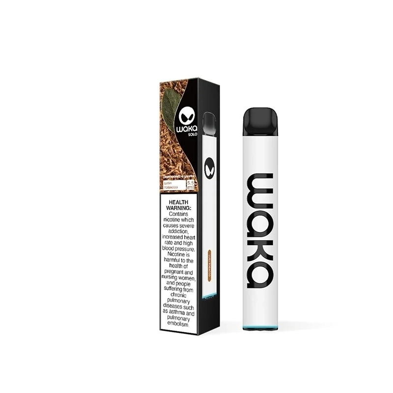 Fábrica Atacado Waka Solo 1500 Puffs Vape Pacote EUA Cigarro Eletrônico Descartável