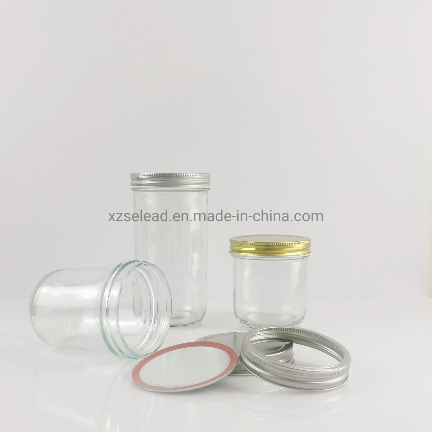 Custom Mini-Round 120ml Mason boiões de vidro transparente de armazenamento de alimentos em contentores de geleia de doces