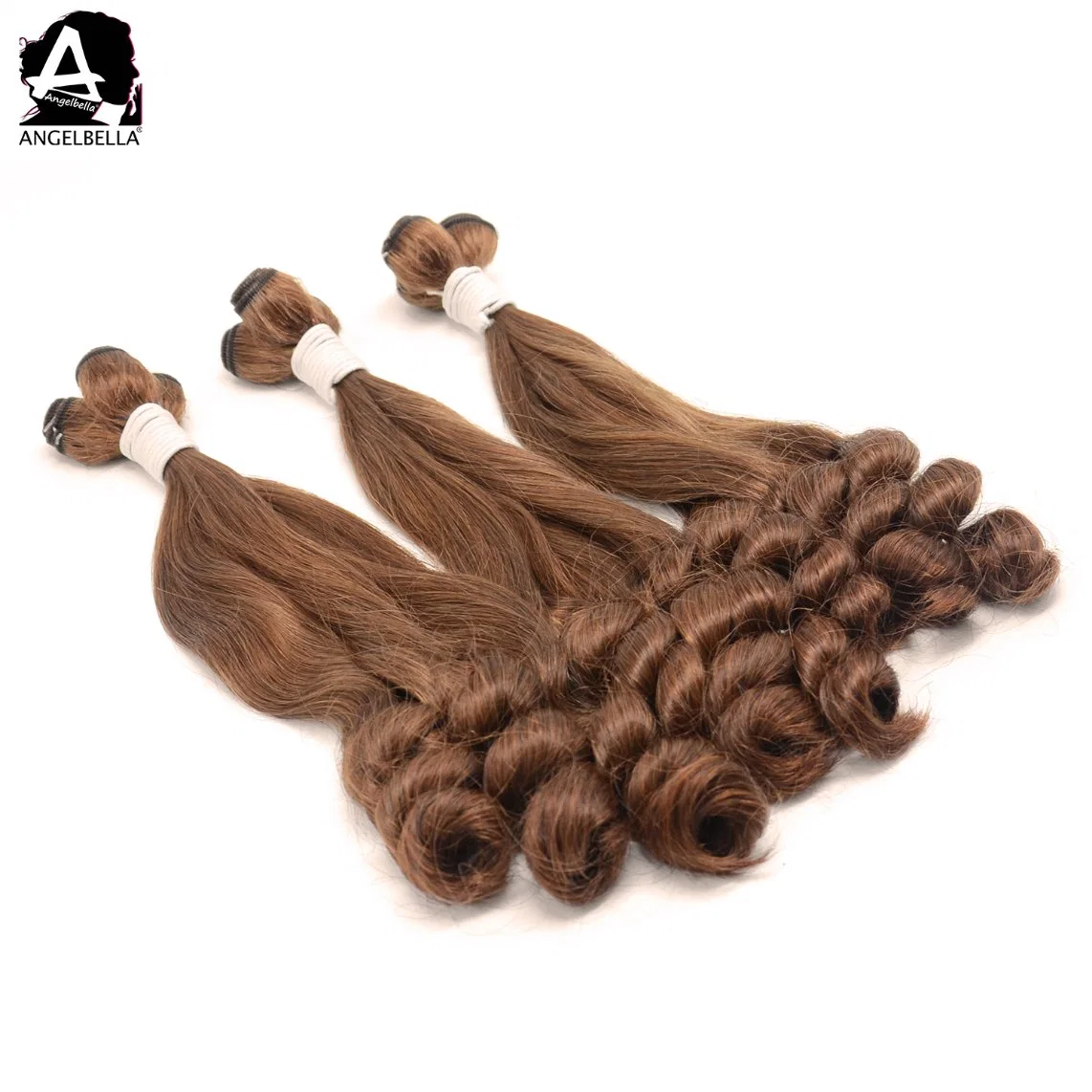 Angelbella Новый дизайн Virgin Remy Комплекты для волос Loose Wave Funmi 33# Укладка волос