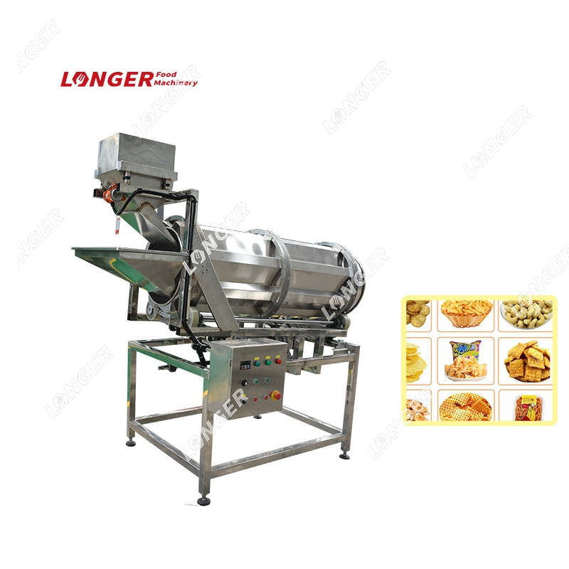 Automatic Flavoring Machine Nut Tea Chips Popcorn Flavoring Machine