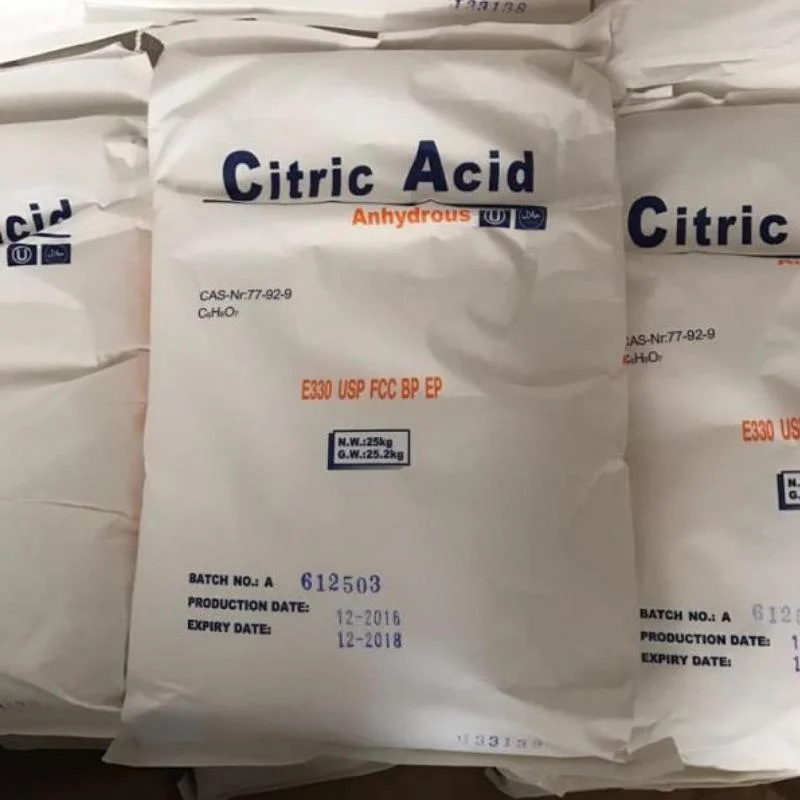 Food Additive Citric Acid Monohydrate/ Anhydrous/ Sodium Citrates E330 Bp/USP