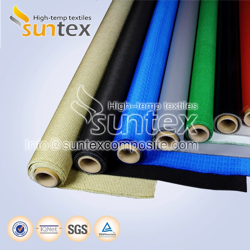 460g Good Tensile Strength PU Fiberglass Thermal Insulation Fabric