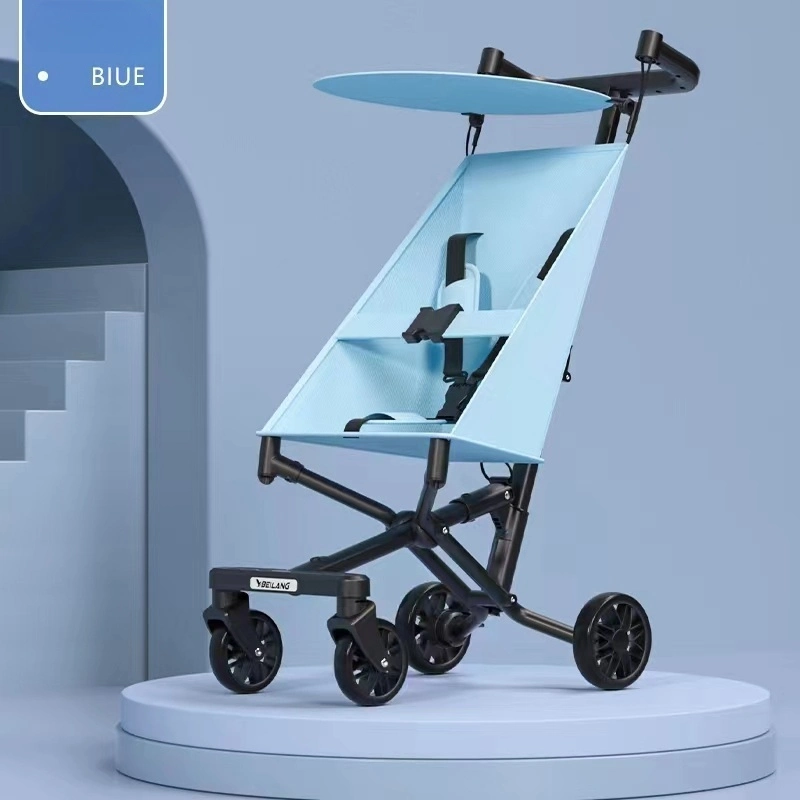 Cochecito para bebés viaje para bebés Paraguas plegable portátil ultraligero de cuatro ruedas Cochecito para bebés