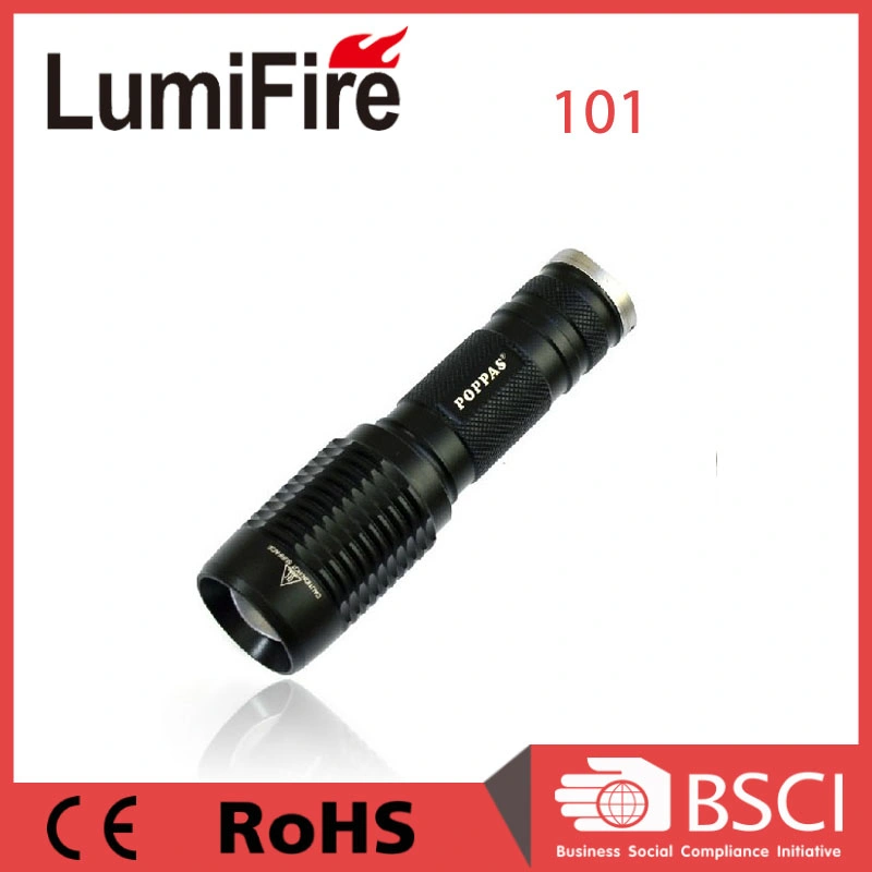Outdoor Aluminum Zoomable CREE Xm-L T6 LED Torch Light LED Flashlight
