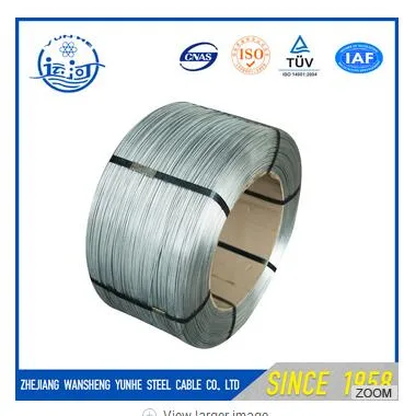 ACSR 2,8 mm 3,0 mm de la buena conductividad eléctrica de alambre de acero galvanizado