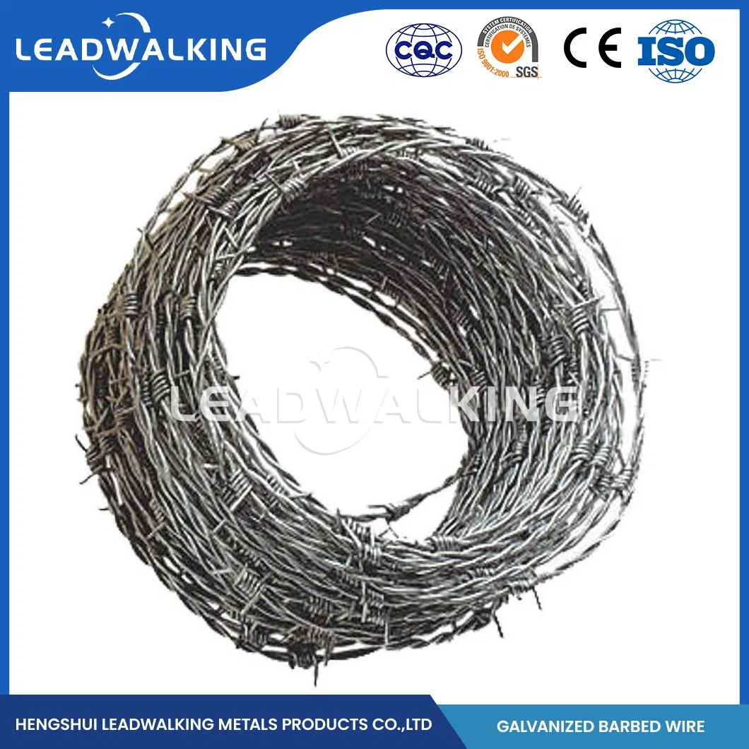 Leadwalking Auto Barbed Wire proveedores ODM Custom Zinc-Coated Barbed Wire China 19 hilos alambre de acero alambre de barba galvanizado en caliente