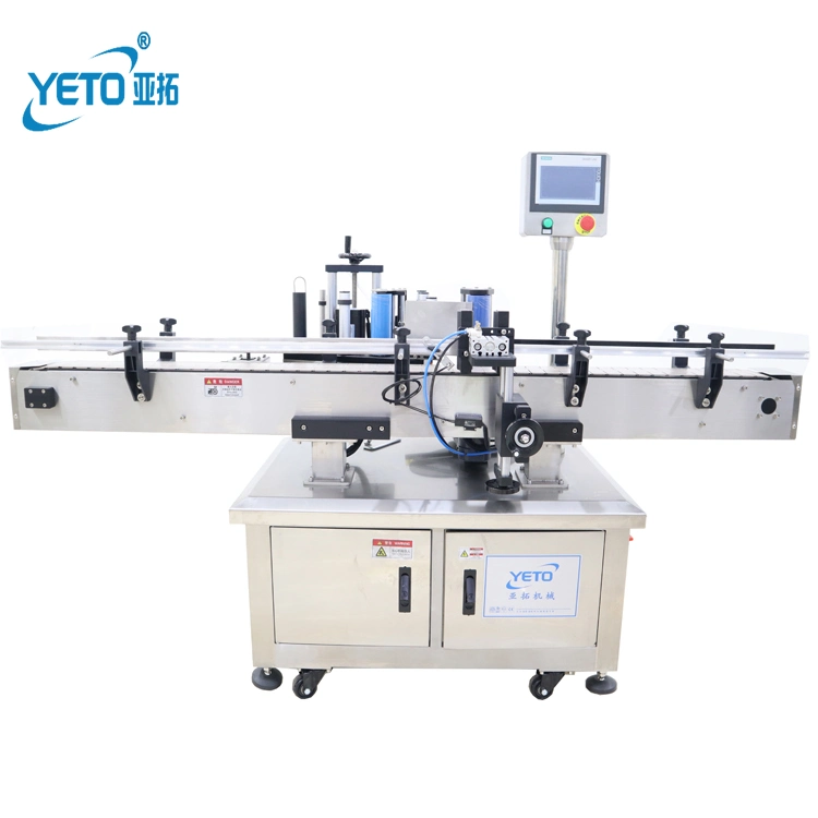 Automatic Round Bottle Labeling Machine Beverage Bottle Labeller Machine with Date Code