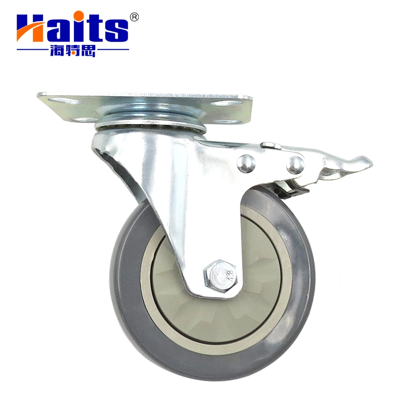 Heavy Duty Top Double Brake System 3" 4" 5" Diameter Caster