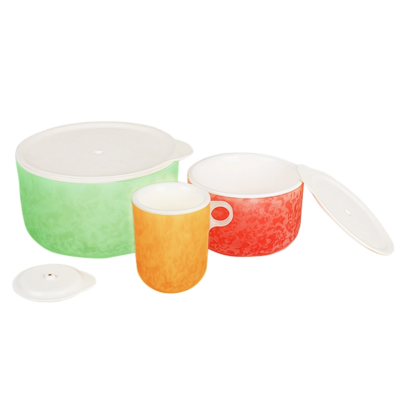 Dtk New Summer Cool Creative Double-Layer Condensing Salad Bowl Set